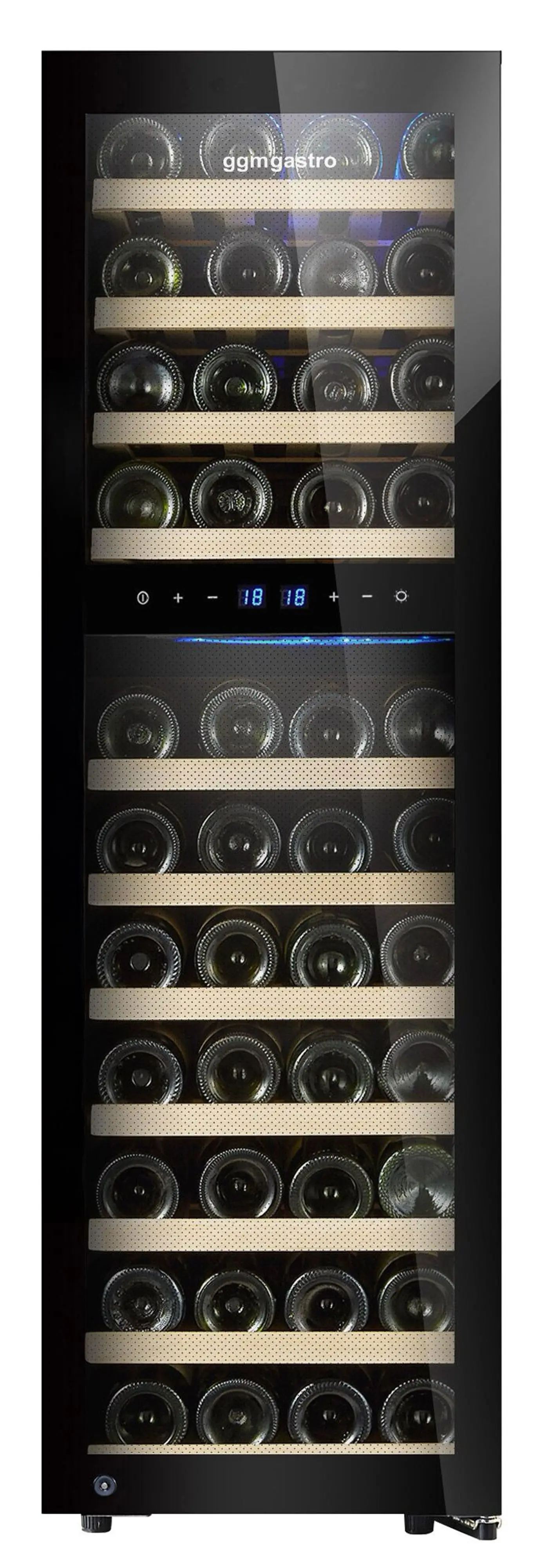 Винная холодильная витрина GGM Gastro WKM160S-2N (Black) - 3