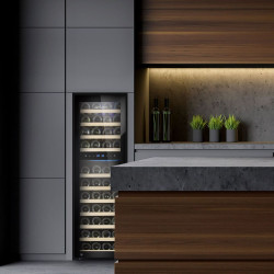 Винная холодильная витрина GGM Gastro WKM160S-2N (Black) Thumb