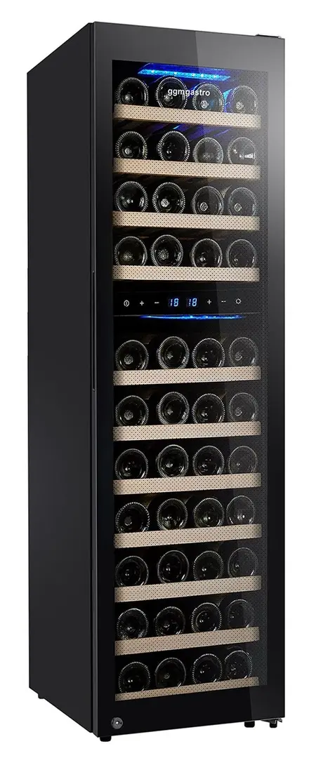 Винная холодильная витрина GGM Gastro WKM160S-2N (Black)
