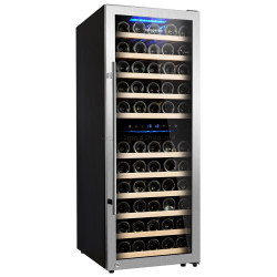 Винная холодильная витрина GGM Gastro WKM200ES-2N (Black/Silver)