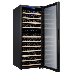 Винная холодильная витрина GGM Gastro WKM200S-2N (Black) Thumb