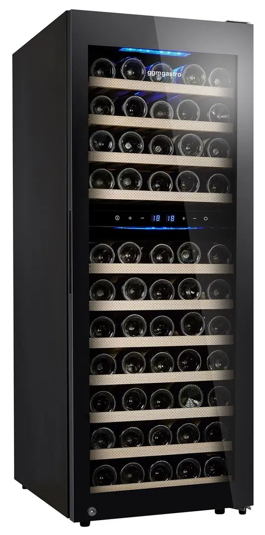 Винная холодильная витрина GGM Gastro WKM200S-2N (Black)
