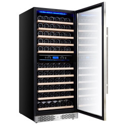 Винная холодильная витрина GGM Gastro WKM350ES-2N (Black/Silver) Thumb