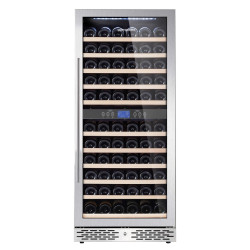Винная холодильная витрина GGM Gastro WKM350ES-2N (Black/Silver) Thumb