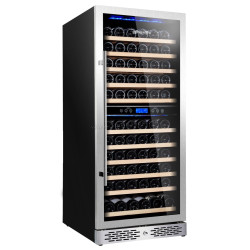 Винная холодильная витрина GGM Gastro WKM350ES-2N (Black/Silver)