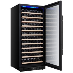 Винная холодильная витрина GGM Gastro WKM350S-1N (Black) Thumb