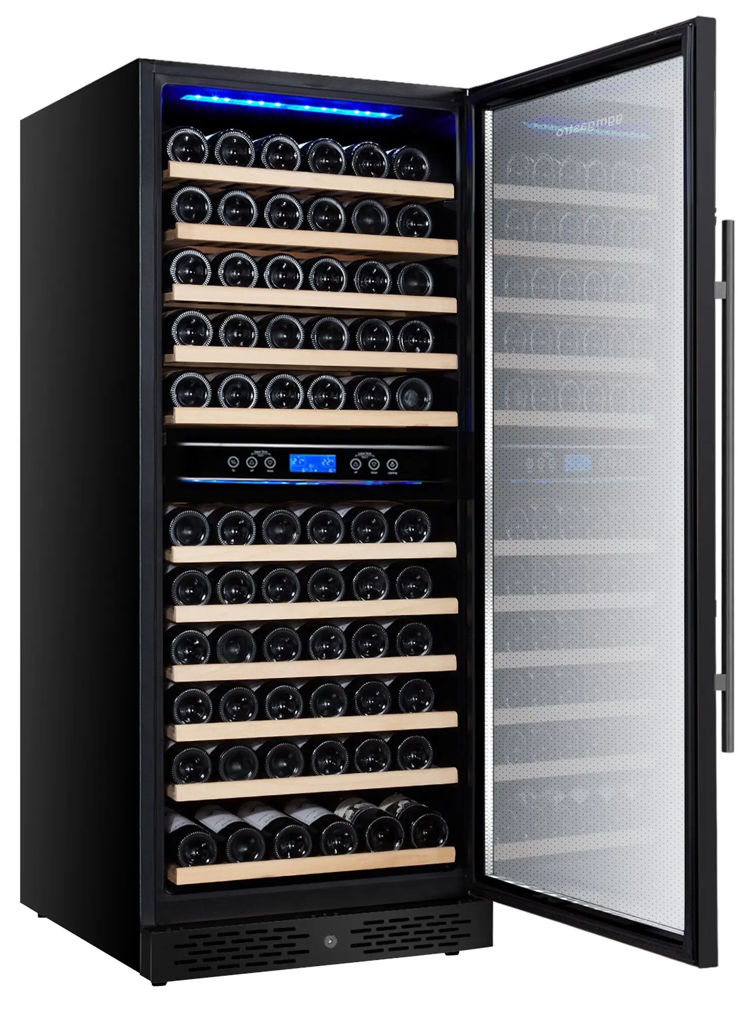 Винная холодильная витрина GGM Gastro WKM350S-2N (Black) - 3