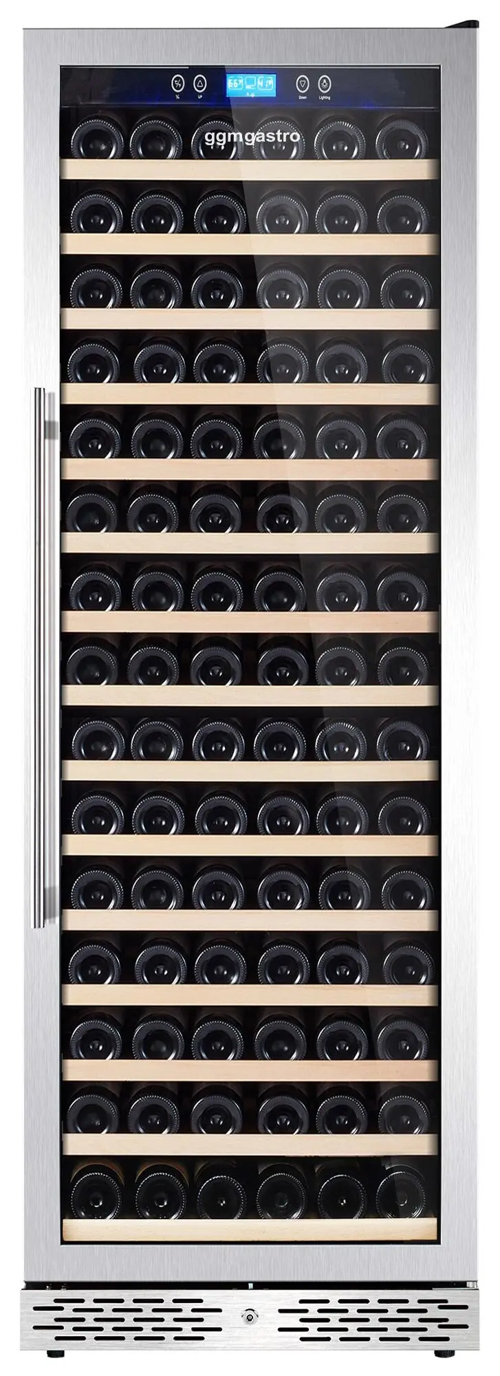 Винная холодильная витрина GGM Gastro WKM450ES-1N (Black/Silver) - 3