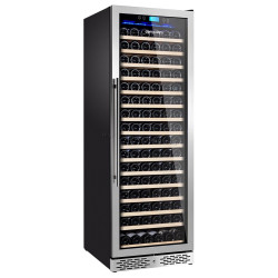 Винная холодильная витрина GGM Gastro WKM450ES-1N (Black/Silver)