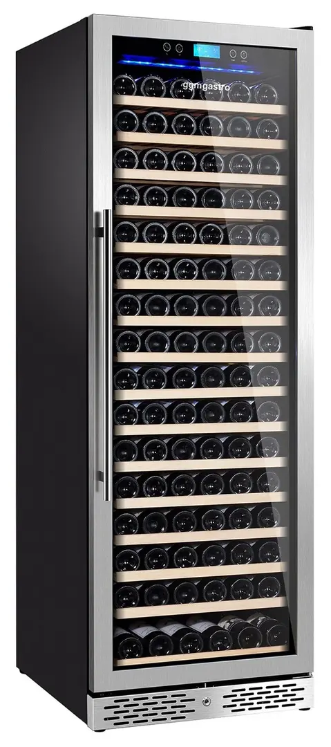 Винная холодильная витрина GGM Gastro WKM450ES-1N (Black/Silver)