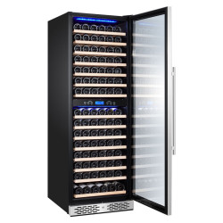 Винная холодильная витрина GGM Gastro WKM450ES-2N (Black/Silver) Thumb