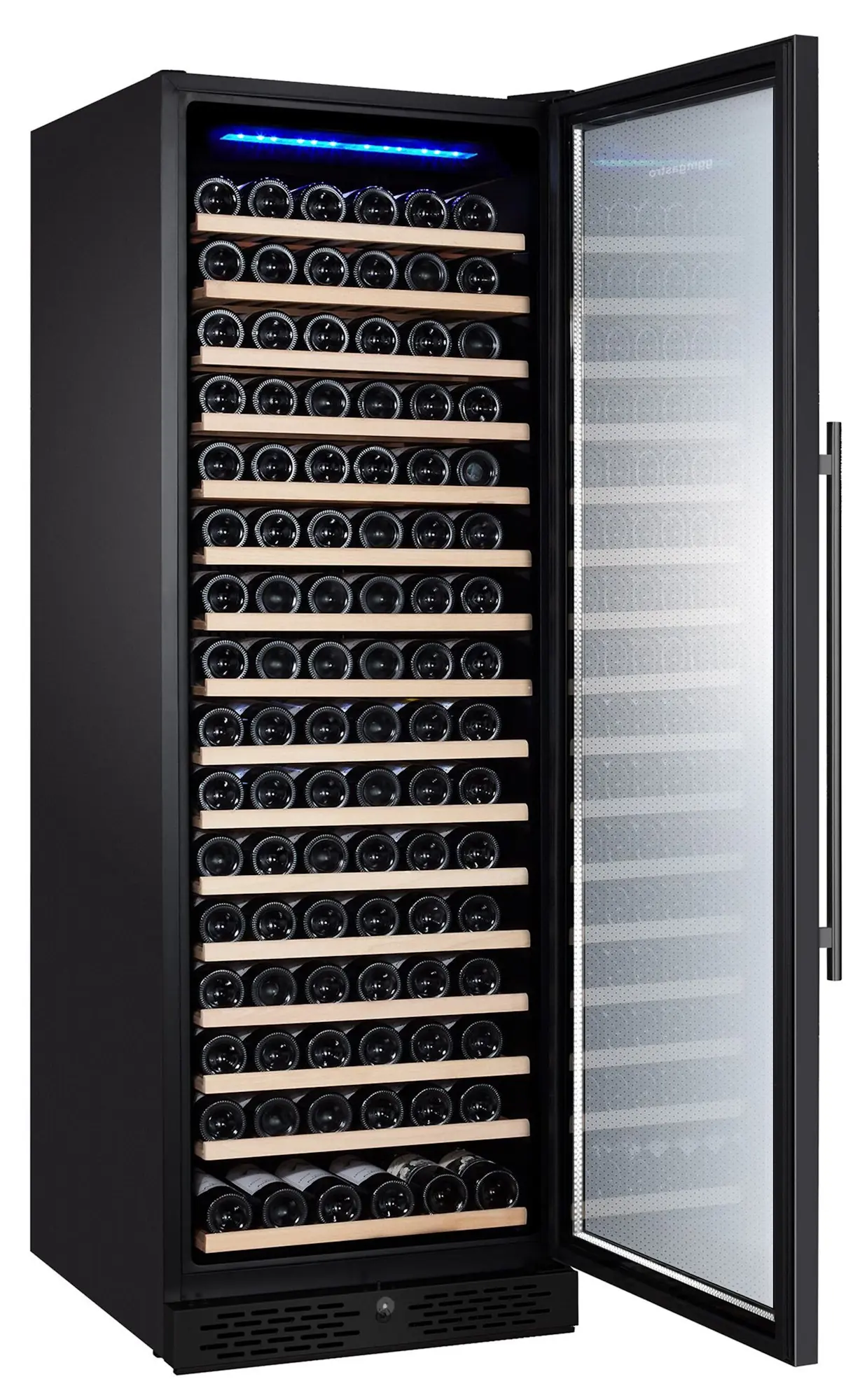 Винная холодильная витрина GGM Gastro WKM450S-1N (Black) - 2