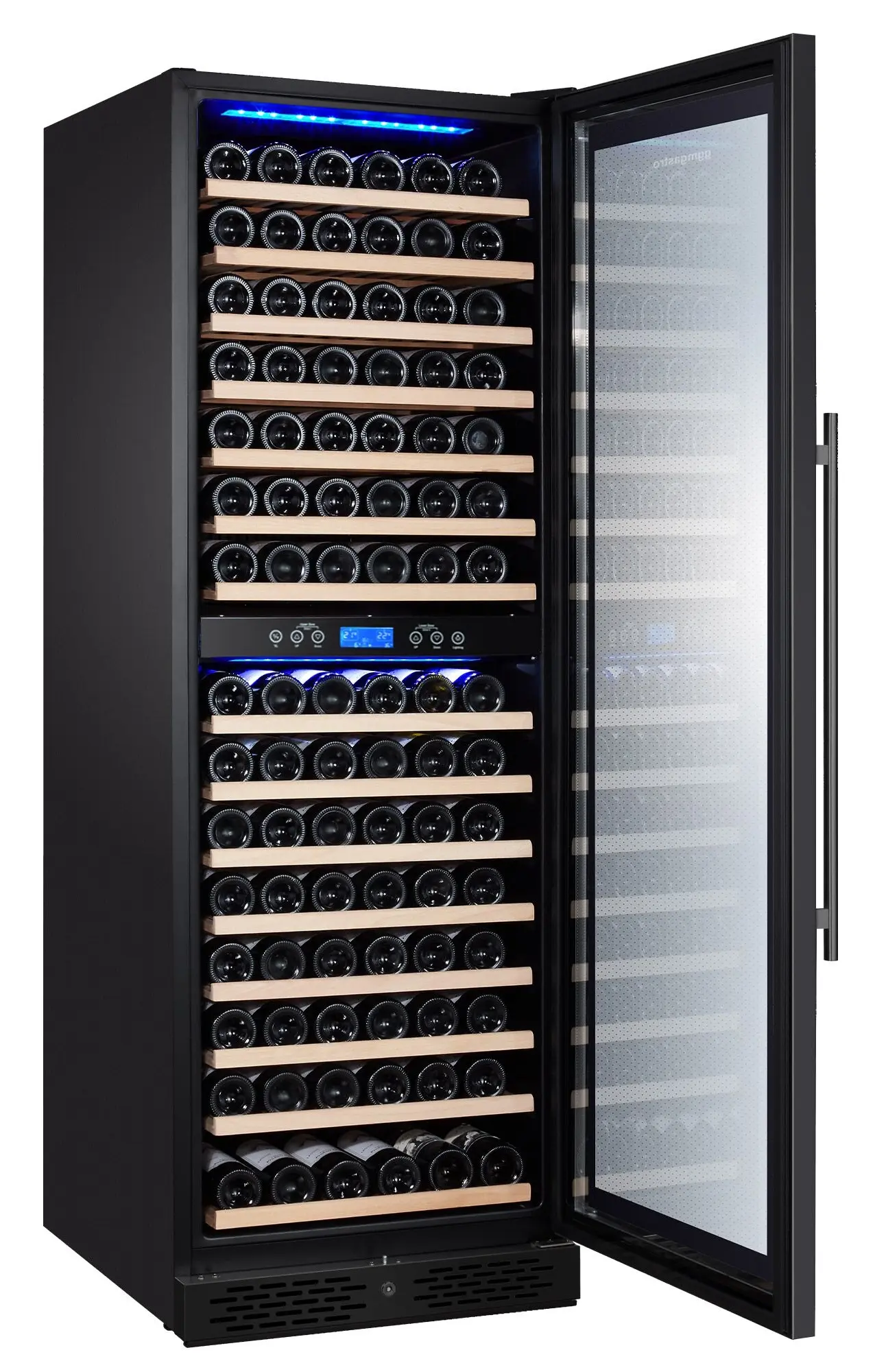 Винная холодильная витрина GGM Gastro WKM450S-2N (Black) - 2
