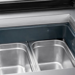 Витрина для мороженого GGM Gastro EAVNR67N (Inox) Thumb