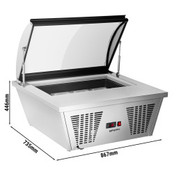 Витрина для мороженого GGM Gastro EAVNR67N (Inox) Thumb