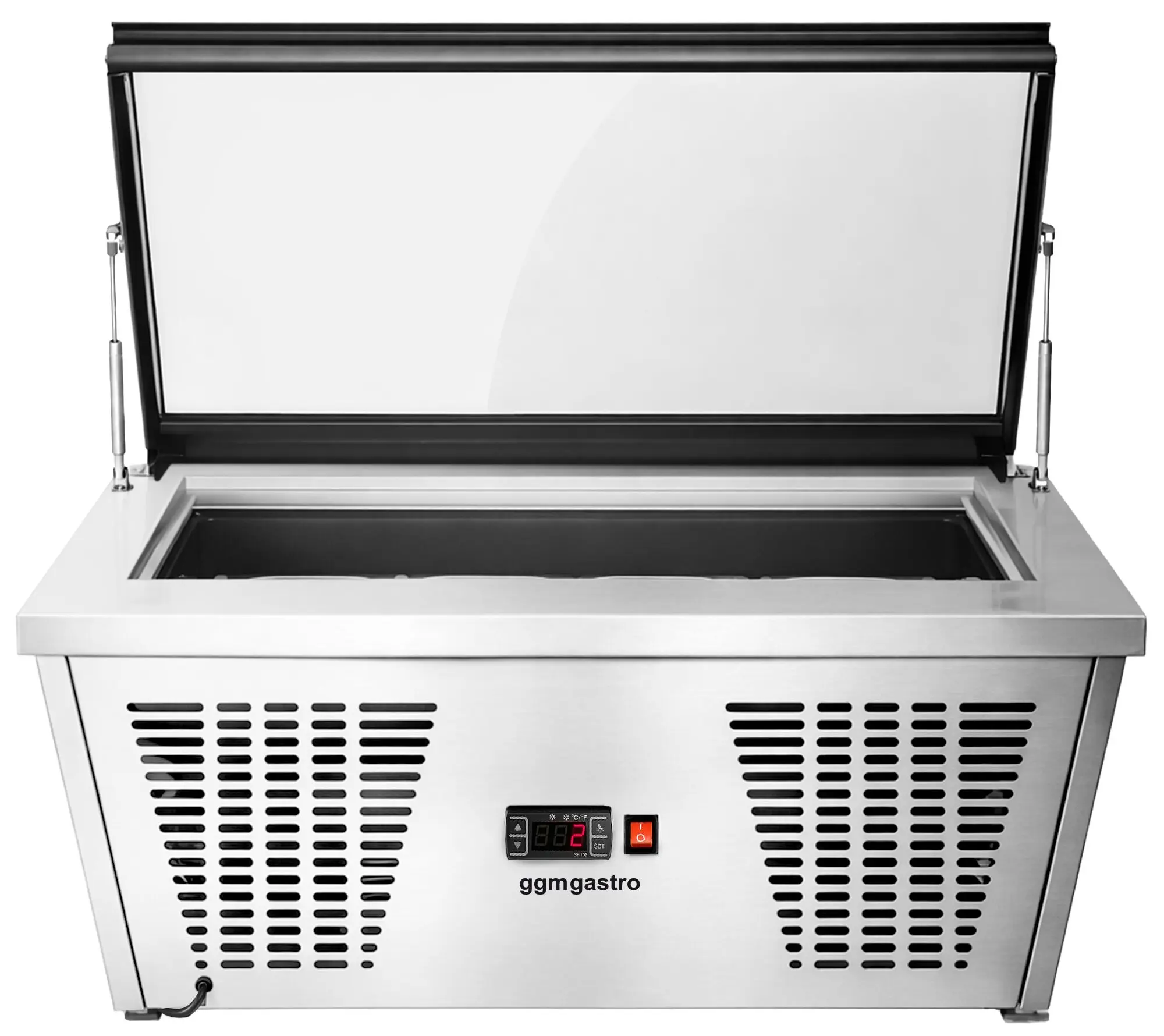 Витрина для мороженого GGM Gastro EAVNR67N (Inox) - 3