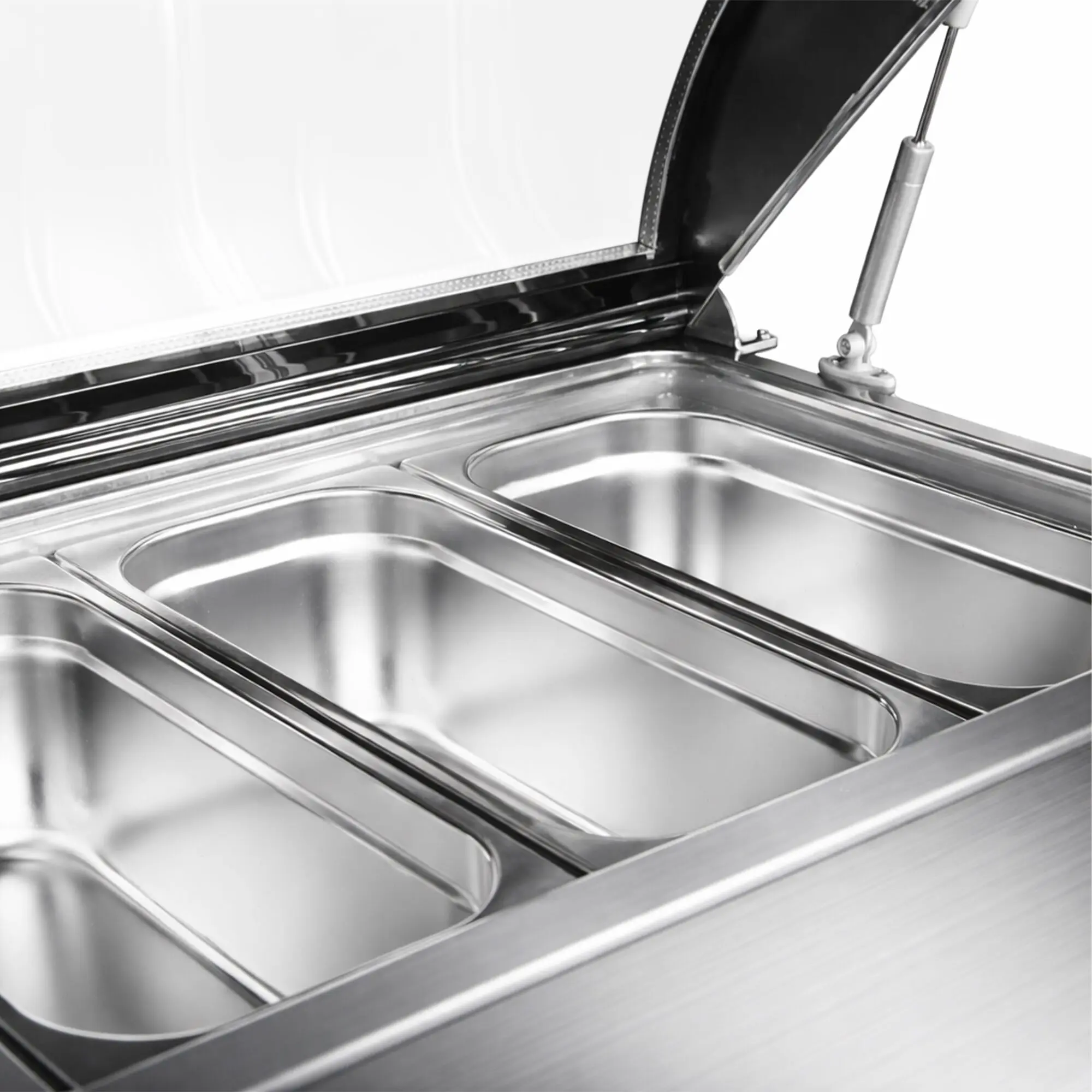Витрина для мороженого GGM Gastro EAVNR67N (Inox) - 9