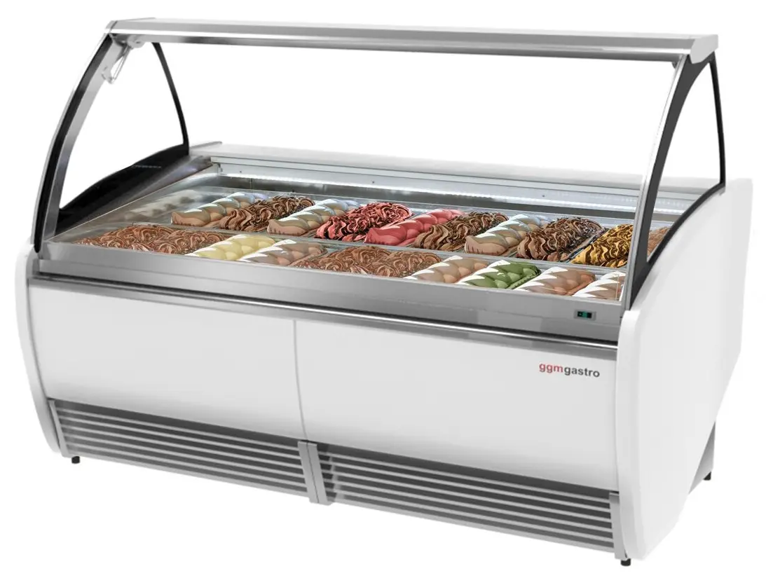 Витрина для мороженого GGM Gastro LEO ESIA201 (White)