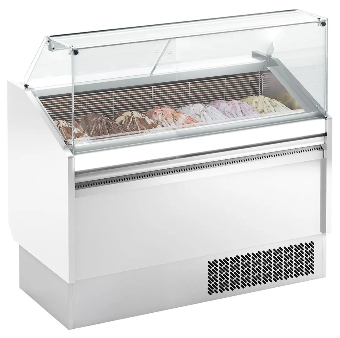 Витрина для мороженого GGM Gastro Levi ESTI12S-W (White)