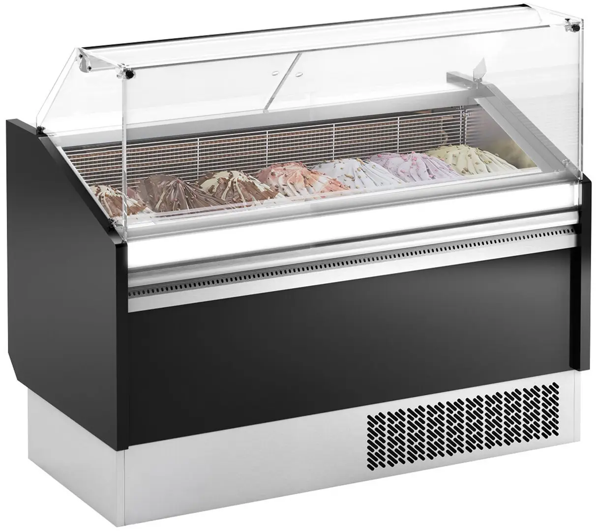 Vitrina pentru inghetata GGM Gastro LEVI ESTI15S-S (Black)