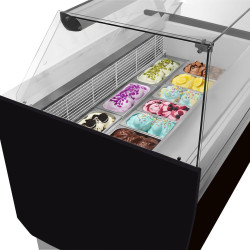 Витрина для мороженого GGM Gastro Liam ESTI12S (Black) Thumb
