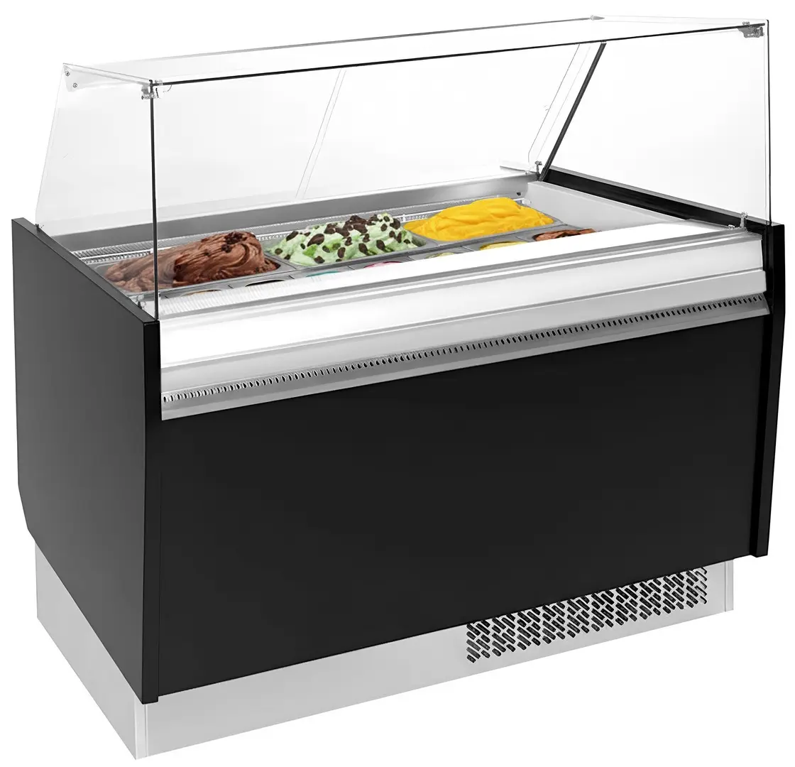 Витрина для мороженого GGM Gastro Liam ESTI12S (Black)