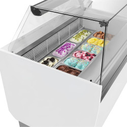 Витрина для мороженого GGM Gastro Liam ESTI12W (White) Thumb