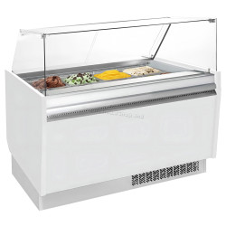 Витрина для мороженого GGM Gastro Liam ESTI15W (White)