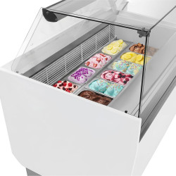 Витрина для мороженого GGM Gastro Liam ESTI15W (White) Thumb