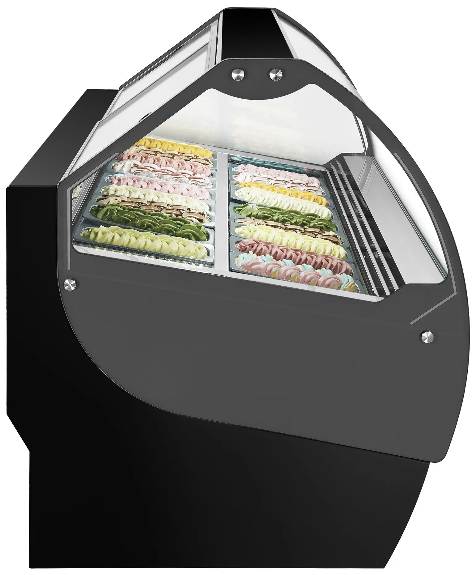 Витрина для мороженого GGM Gastro Nolan ETHA1711SN (Black) - 5