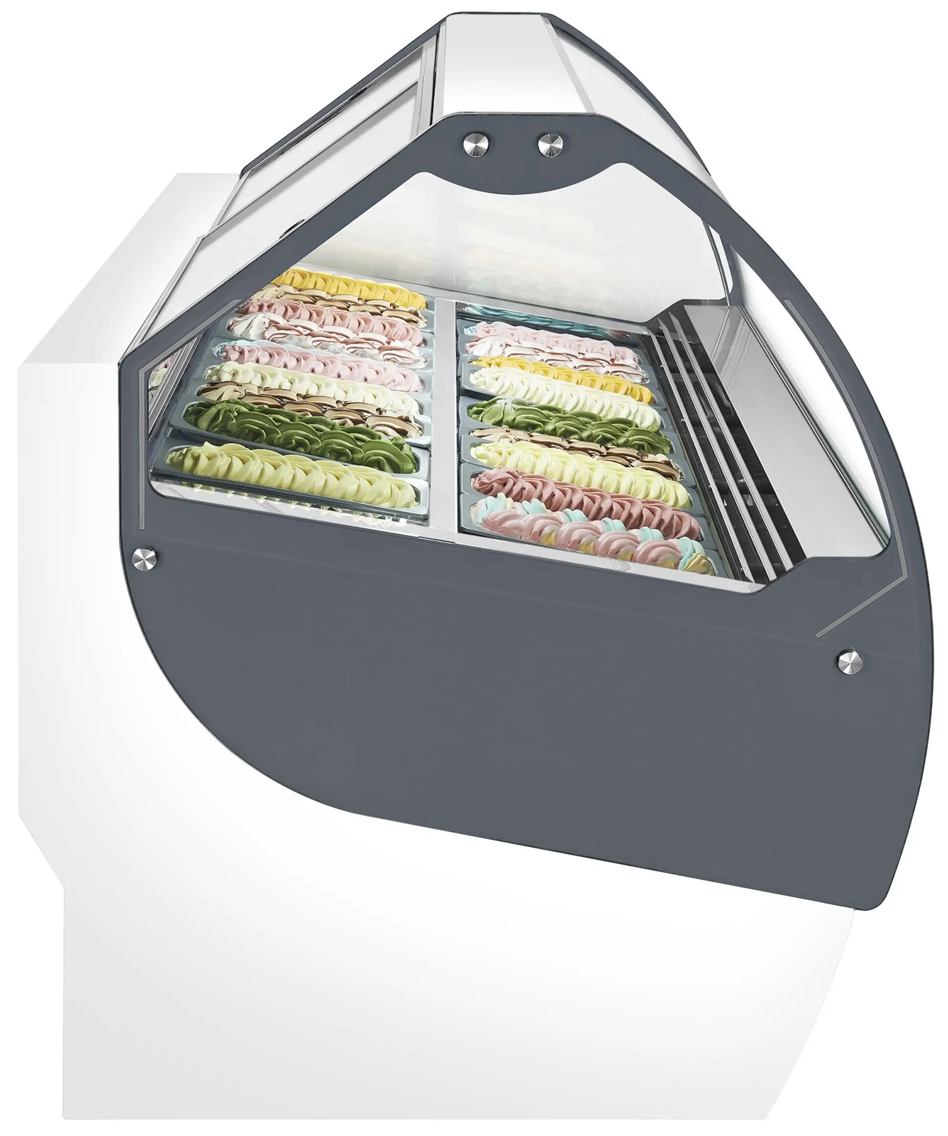 Витрина для мороженого GGM Gastro Nolan ETHA1711W (White) - 5