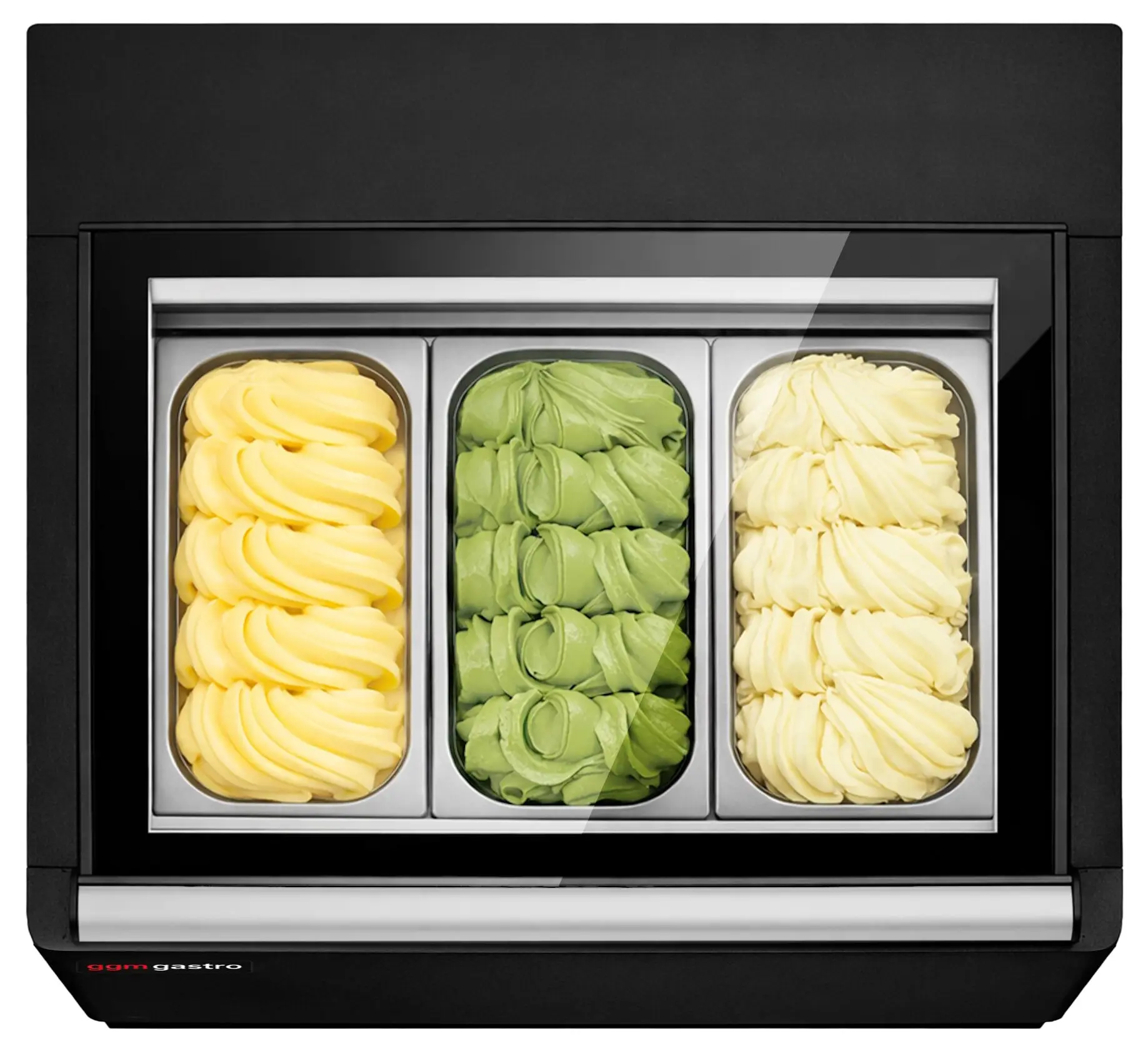 Витрина для мороженого GGM Gastro TEVHA3S (Black) - 4