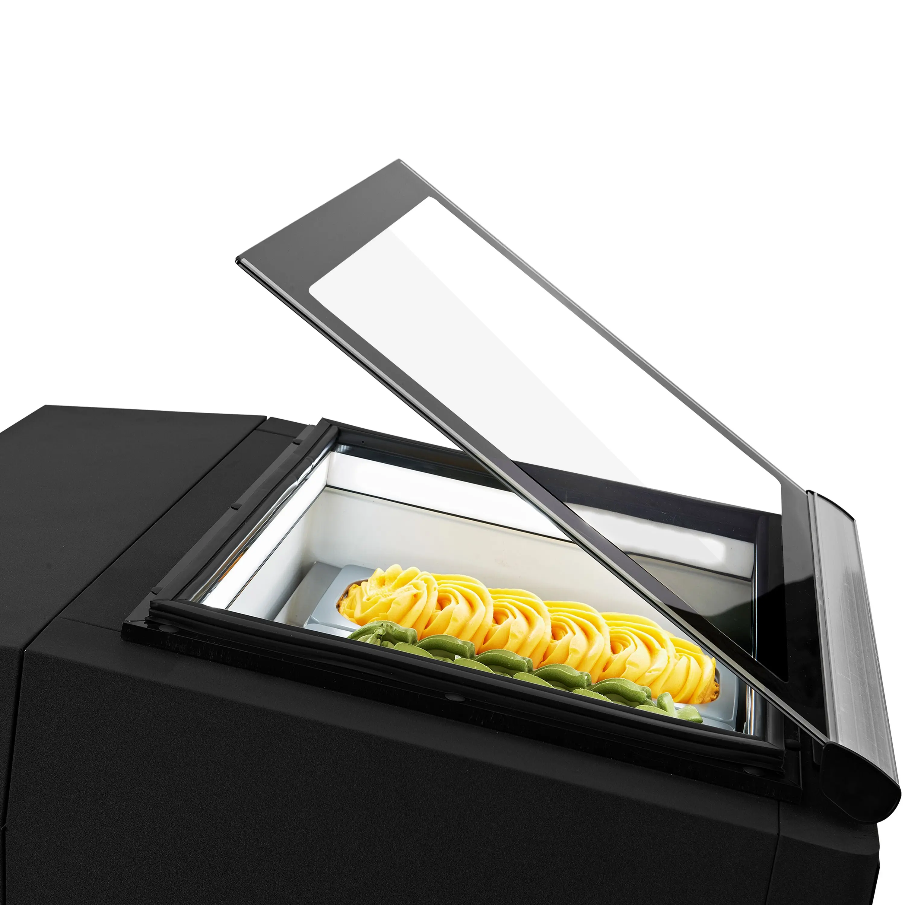 Витрина для мороженого GGM Gastro TEVHA3S (Black) - 5