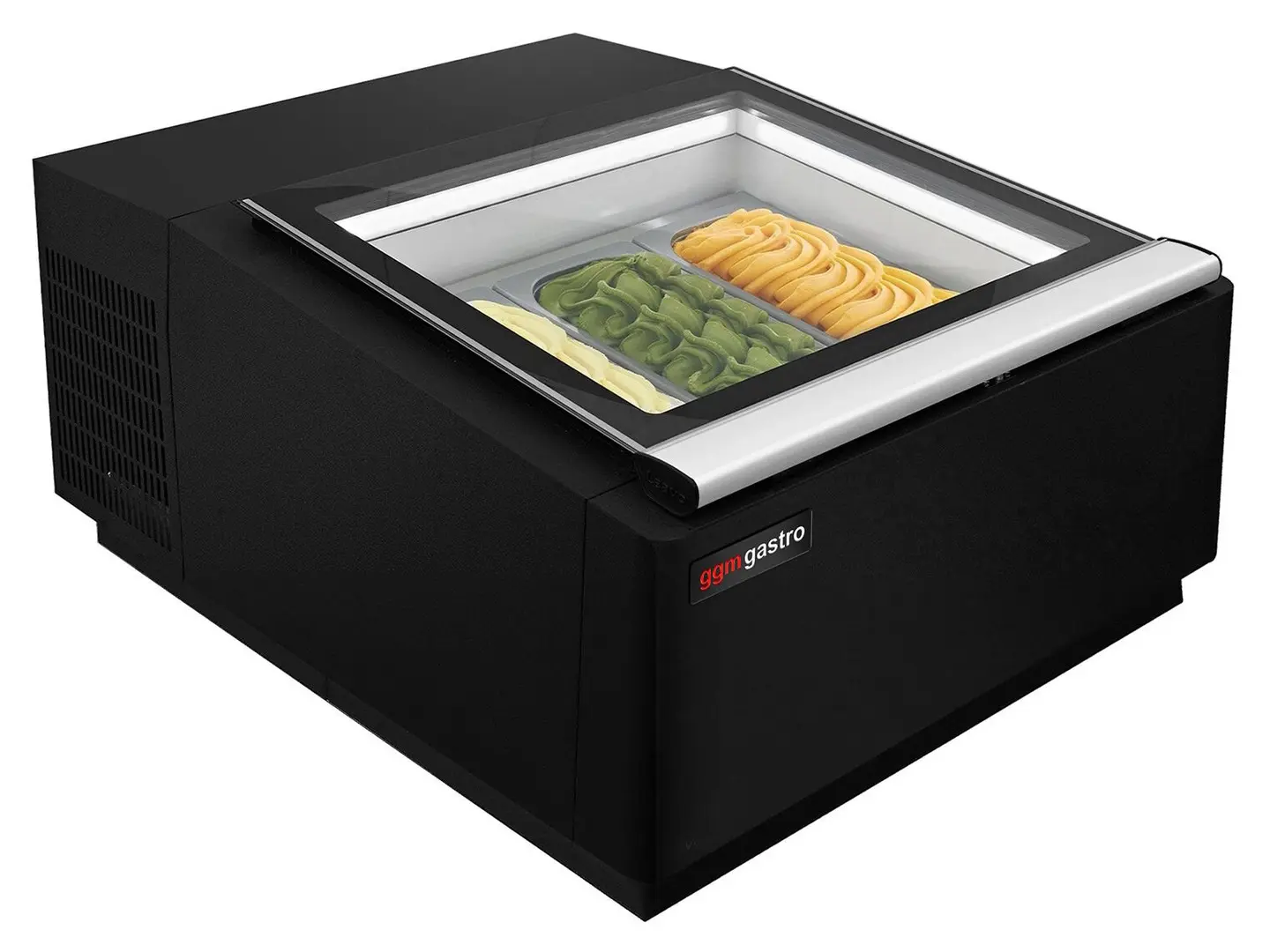 Витрина для мороженого GGM Gastro TEVHA3S (Black)