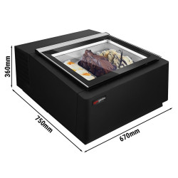 Витрина для мороженого GGM Gastro TEVHA67S (Black) Thumb