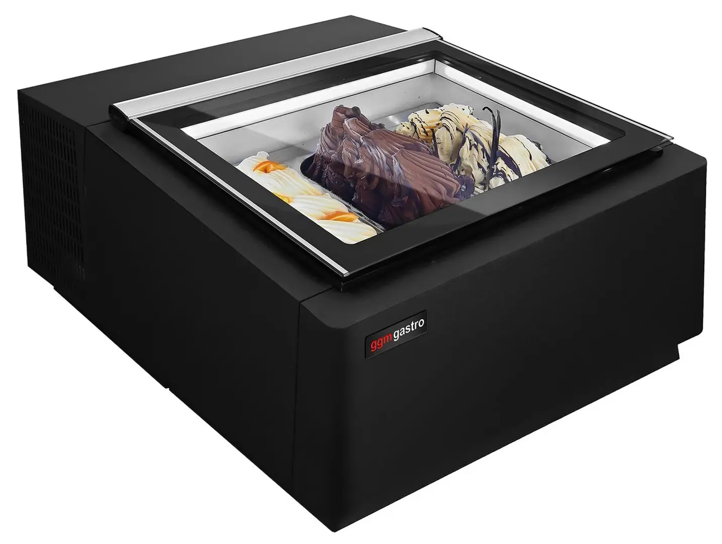 Витрина для мороженого GGM Gastro TEVHA67S (Black)