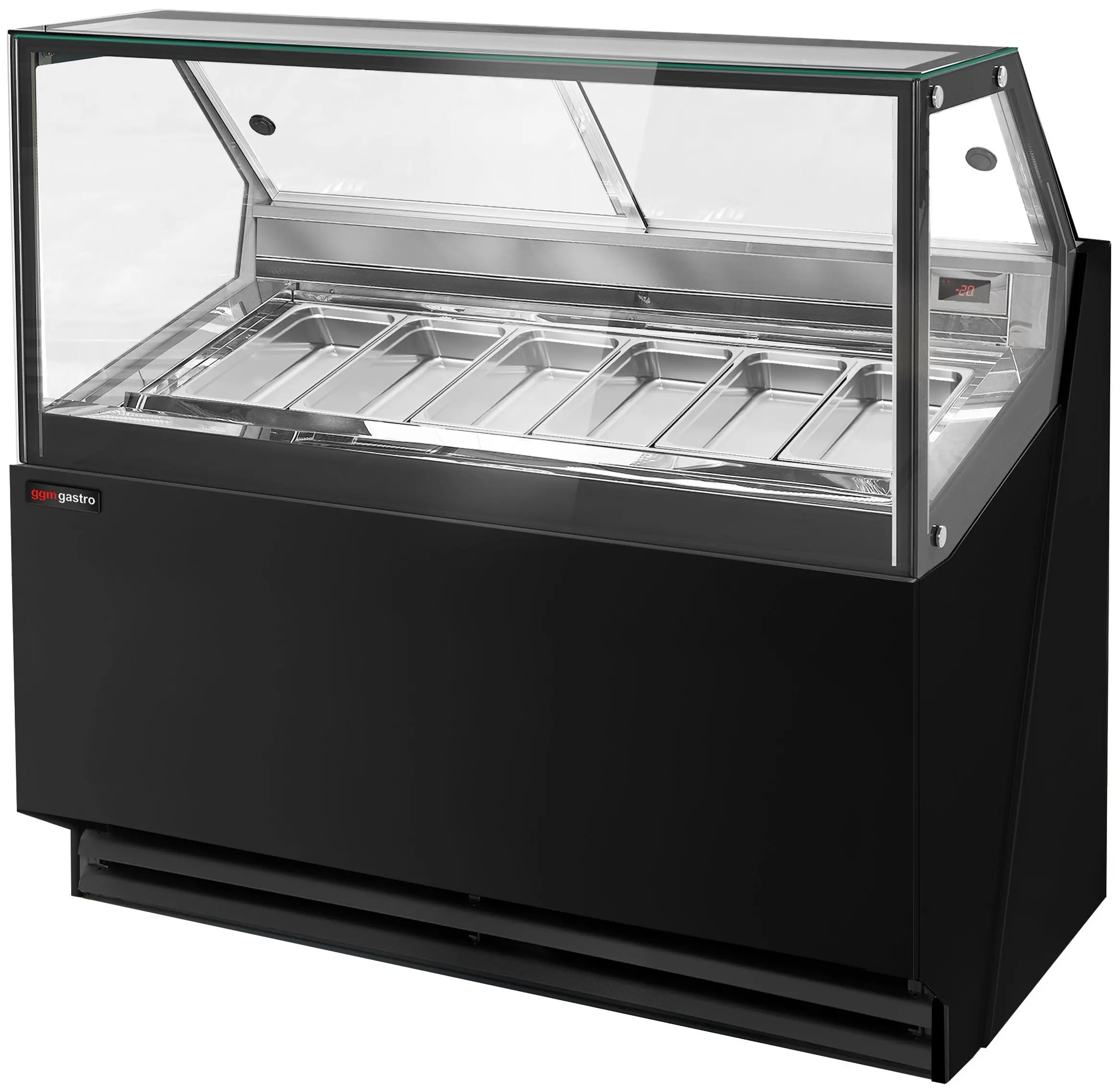 Vitrina pentru inghetata GGM Gastro Theo ETHA1310SN (Black) - 3