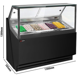 Vitrina pentru inghetata GGM Gastro Theo ETHA1310SN (Black) Thumb