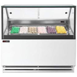Витрина для мороженого GGM Gastro Theo ETHA1310W (White) Thumb