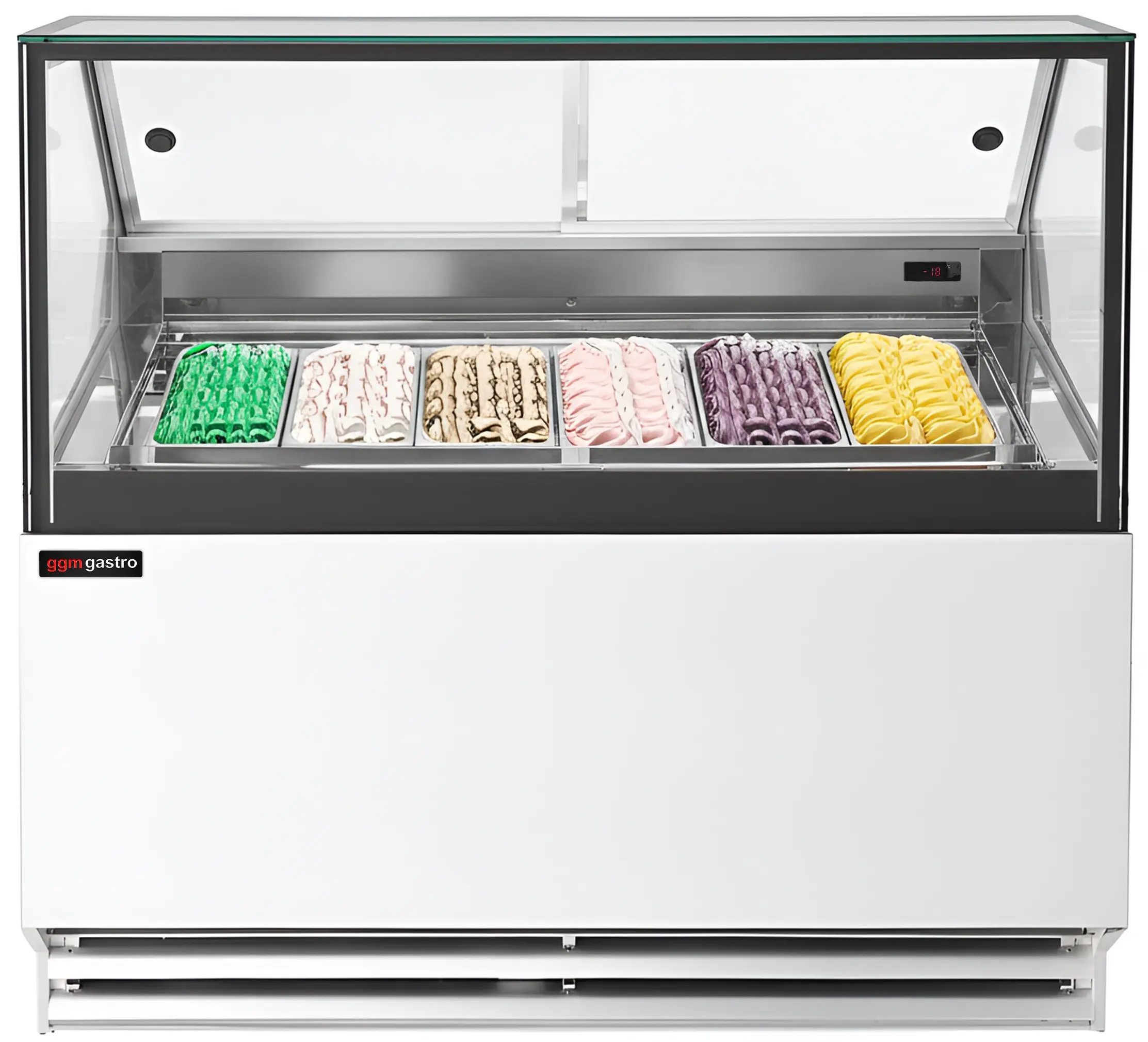 Витрина для мороженого GGM Gastro Theo ETHA1310W (White) - 4