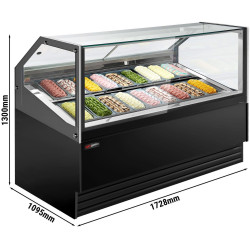 Vitrina pentru inghetata GGM Gastro Theo ETHA1710SN (Black) Thumb