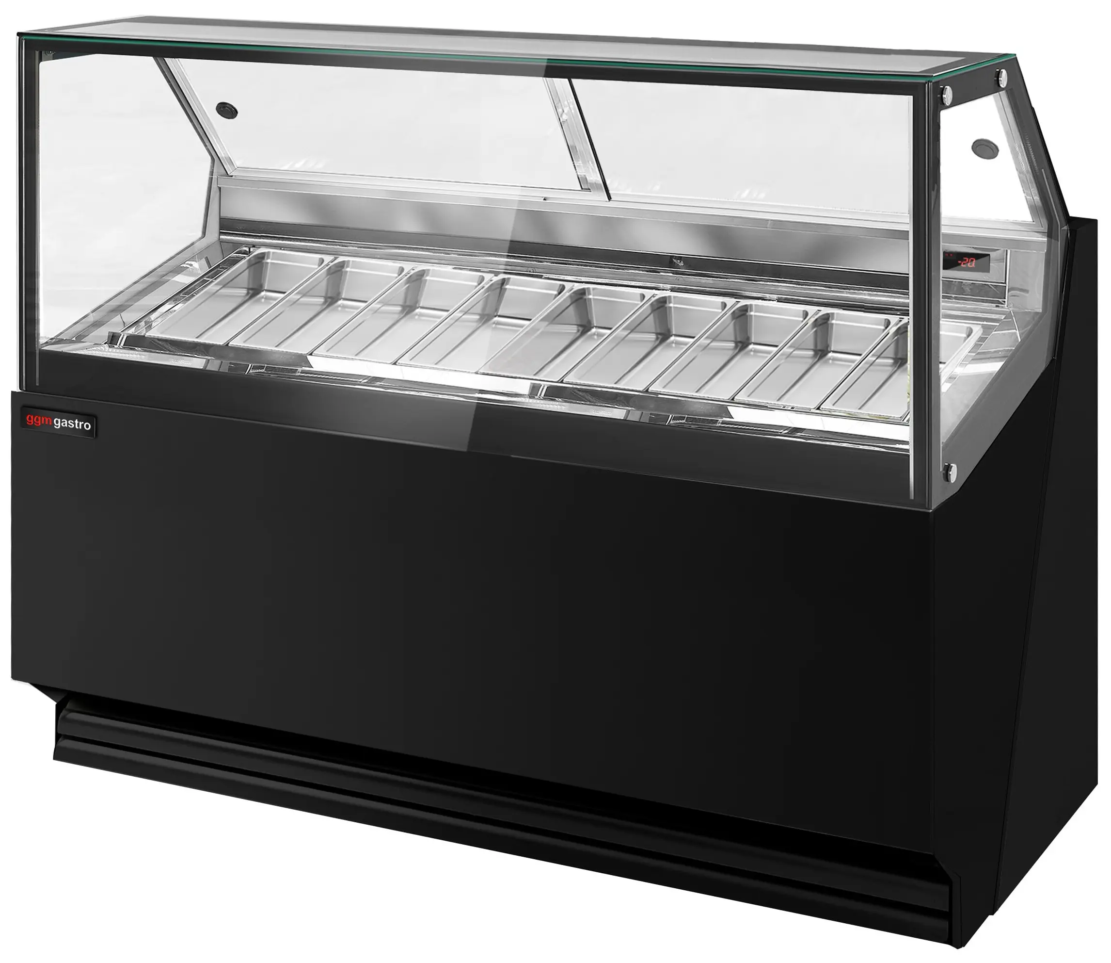 Витрина для мороженого GGM Gastro Theo ETHA1810SN (Black) - 4