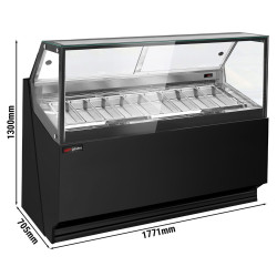 Витрина для мороженого GGM Gastro Theo ETHA1810SN (Black) Thumb