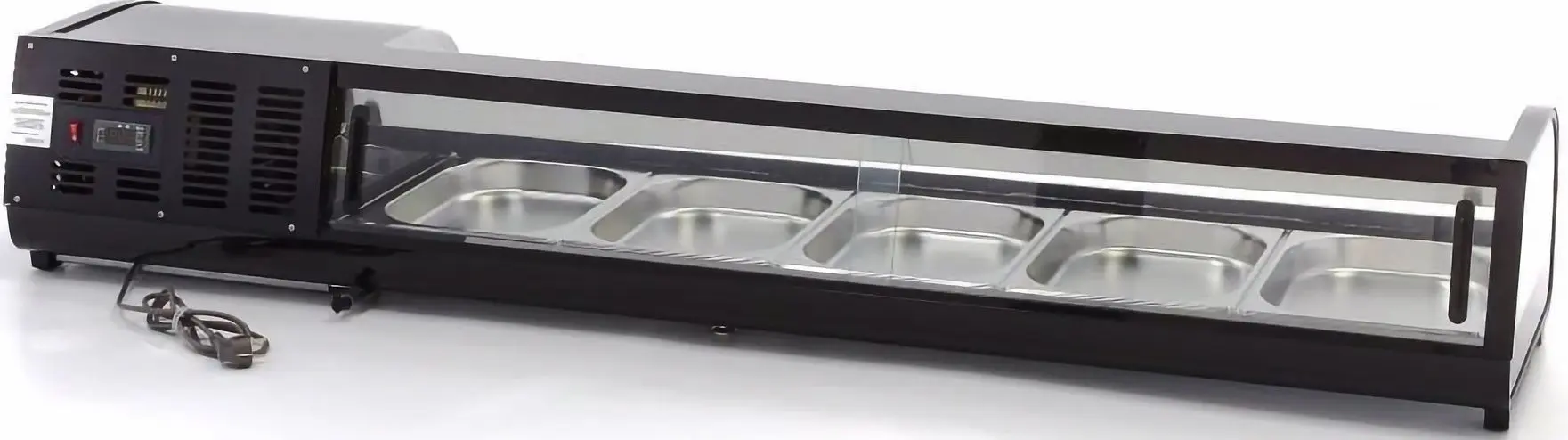 Vitrina frigorifica Maxima 9400866 (Black)