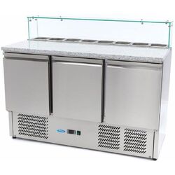 Masa-congelator pentru pizza Maxima 400L 9400208 (Inox) Thumb