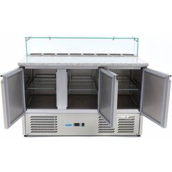 Masa-congelator pentru pizza Maxima 400L 9400208 (Inox) Thumb