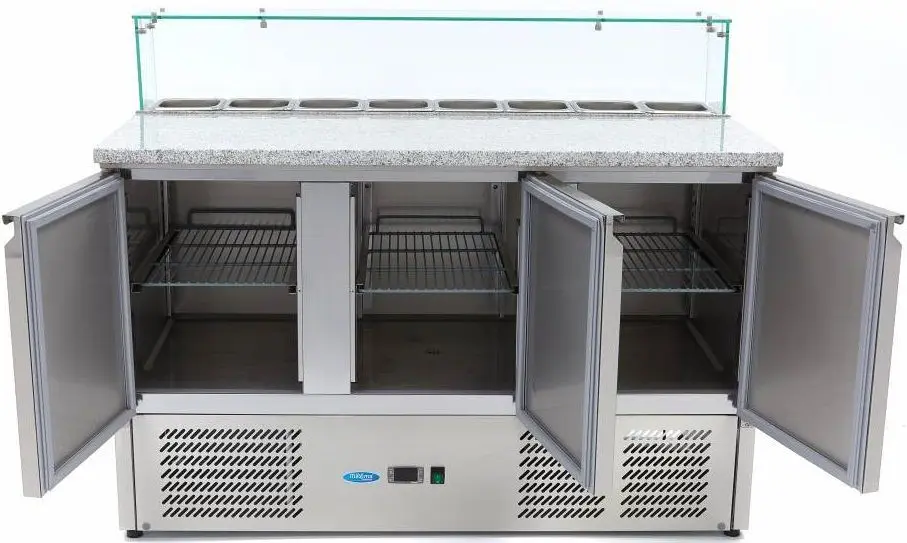 Masa-congelator pentru pizza Maxima 400L 9400208 (Inox)