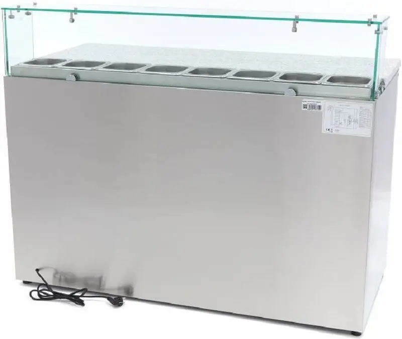 Masa-congelator pentru pizza Maxima 400L 9400208 (Inox)