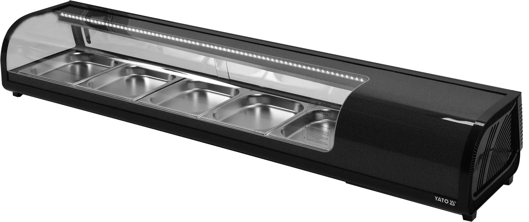 Vitrină frigorifică Yato 5x1/2 GN 05005 (Black)