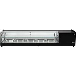 Vitrină frigorifică Yatogastro YG-05007 (Black/Inox)